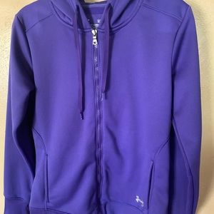 Women’s Under Armour purple zip up hoodie